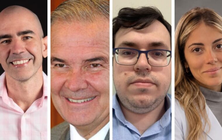 Médicos Marco Orsini, Acary Bulle Oliveira, Wladimir Bocca e a pesquisadora Eduarda Iennaco