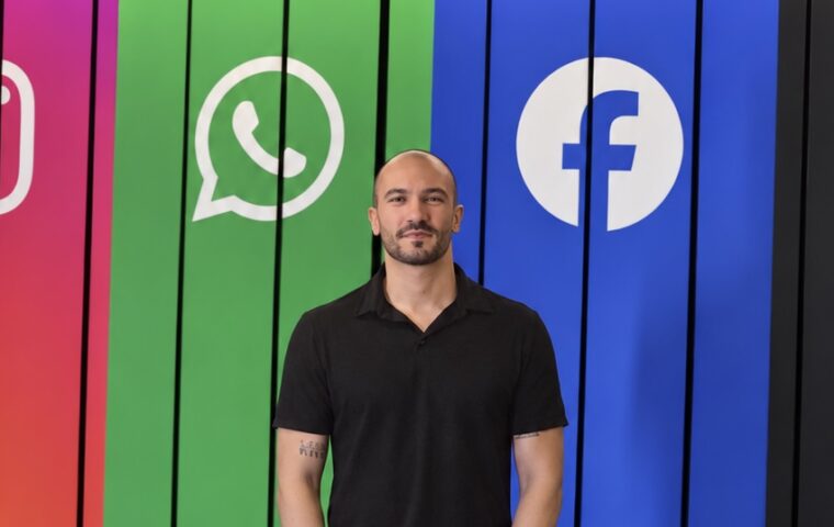 Diogo Barbosa, fundador e sócio da DB Creative, durante encontro realizado no escritório da Meta, em São Paulo.