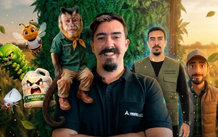 Engenheiro agrônomo cria a Agro Art e aposta em vídeos produzidos com inteligência artificial para aproximar empresas, profissionais e produtores rurais da inovação.