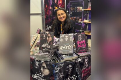 Jéssica Macedo na Bienal Internacional do Livro de São Paulo.