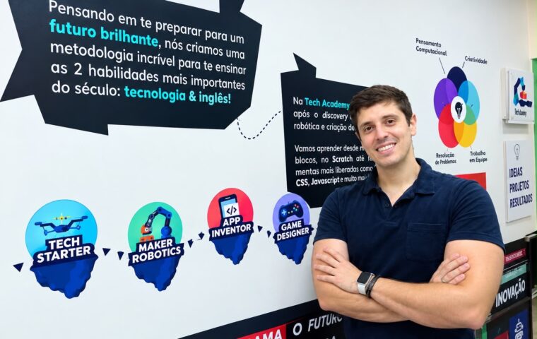 João Aleixo é fundador da The Future School, escola de tecnologia e robótica criada em São José do Rio Preto, no interior de São Paulo.