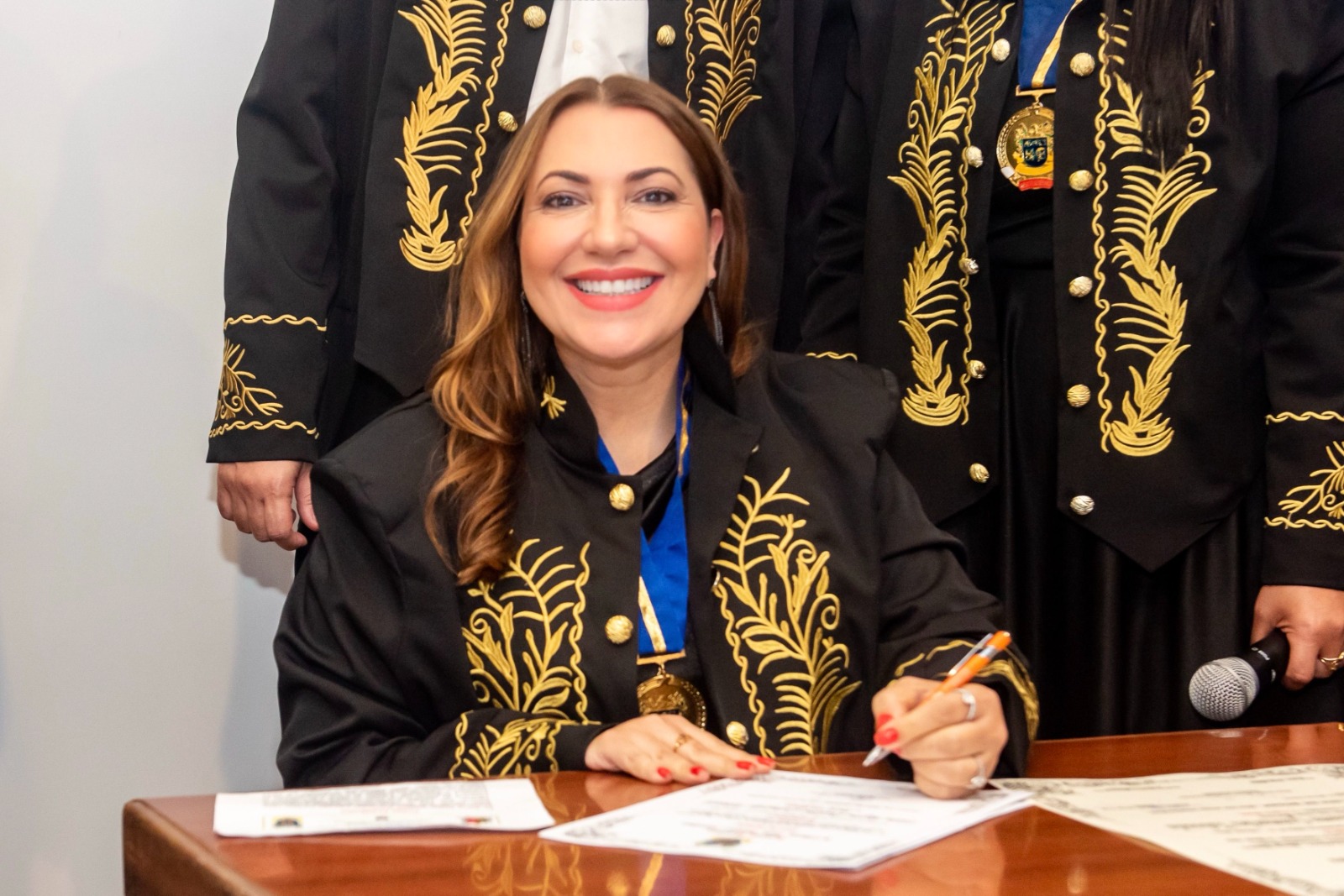 Posse da psicóloga Elaine Taboada como acadêmica da Academia Brasileira de Ciências, Artes, História e Literatura.
