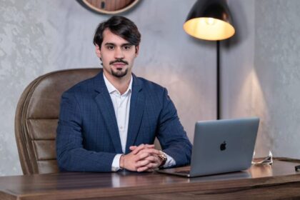 Murilo Quintas, CEO da MB Crédito Imobiliário, em seu escritório.